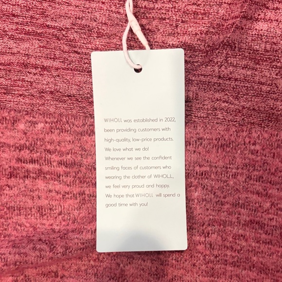 Wiholl Long Sleeve Light Burgundy Top Size X-Large NWT - Picture 3 of 7